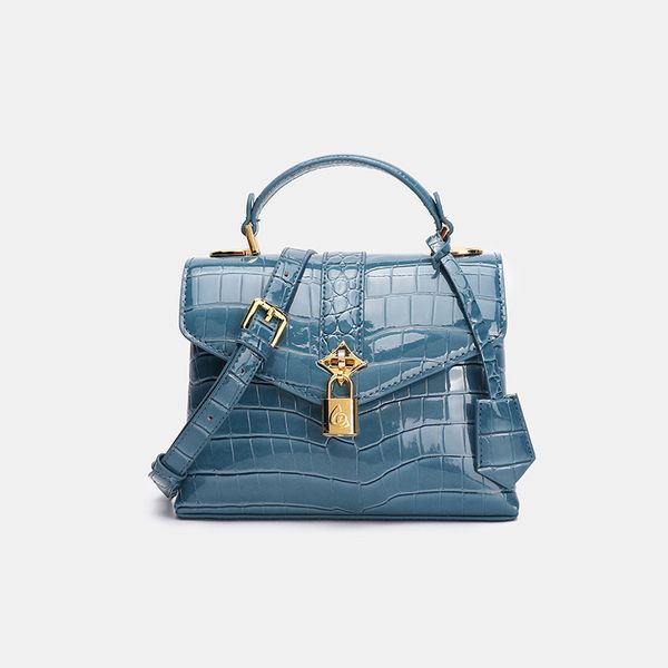 

haze blue kelly summer 2021 new fashion bag light luxury advanced design