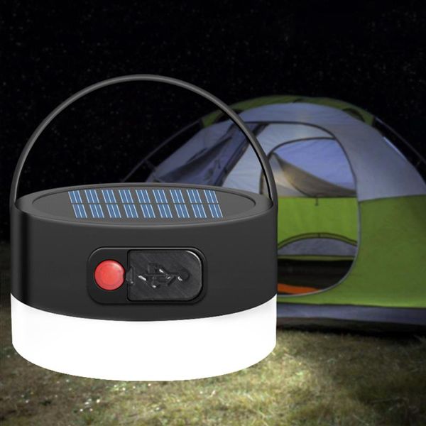 

portable lanterns solar led camping light usb rechargeable bulb for outdoor tent lamp supplies powerful