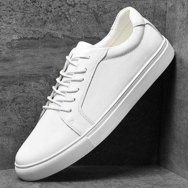 

2021 fashion sho leather small white men's summer thin 36 casual board 37