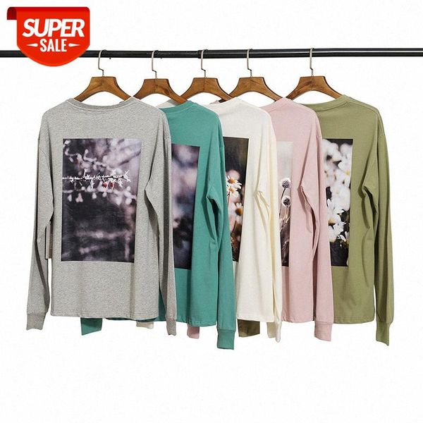 

floral essentials hip hop long sleeve t-shirt #wm00, Black