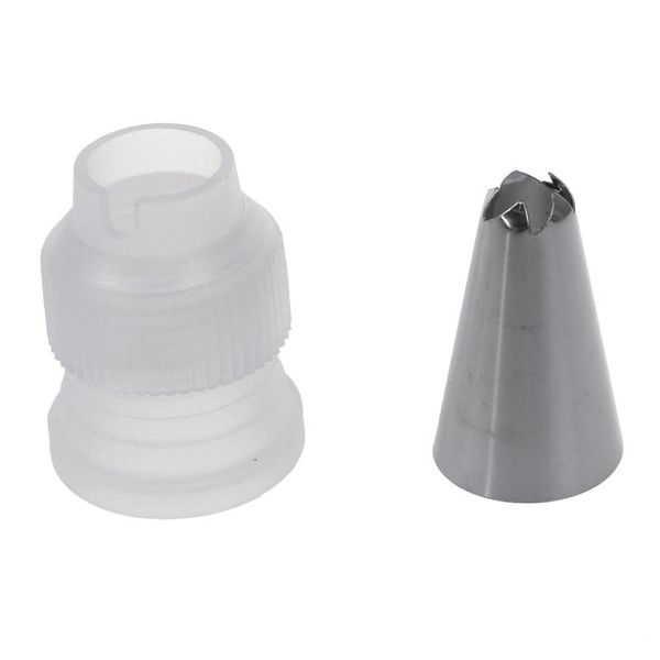 

cake tools decoration cotton icing cream piping bag set 6 steel nozzles