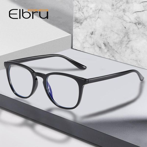 

fashion sunglasses frames elbru tr spectacles for men women anti blue light resin lens glasses frame classic retro computer eyewear transpar, Black