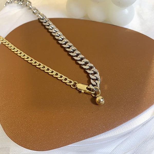 

chokers fashion jewelry charm necklace women metal dainty chain clavicle for accessories female choker, Golden;silver
