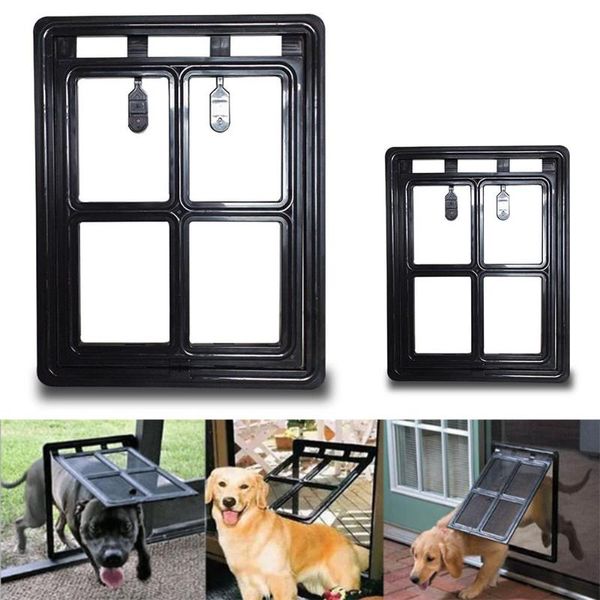 

cat carriers,crates & houses two size pets cats to enter and exit the door playing doors screen window pet lockable training supply