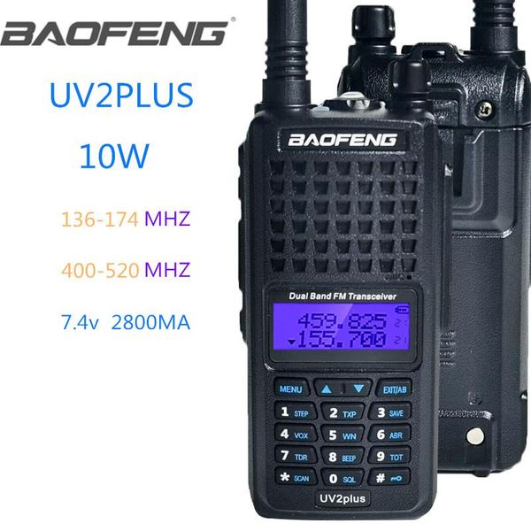 

baofeng walkie-talkie long distance 10w uv2plus cb ham radio hf transceiver uhf vhf walkie talkie