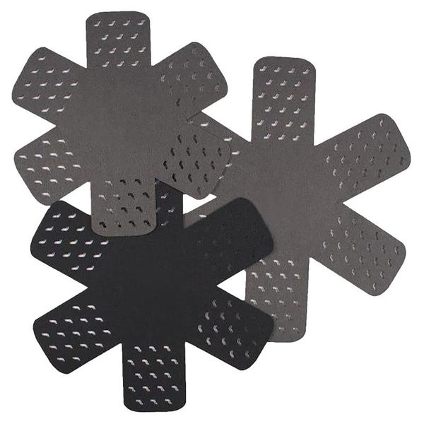 

mats & pads pots and pans protectors set of 3 different size green pot dividers pad