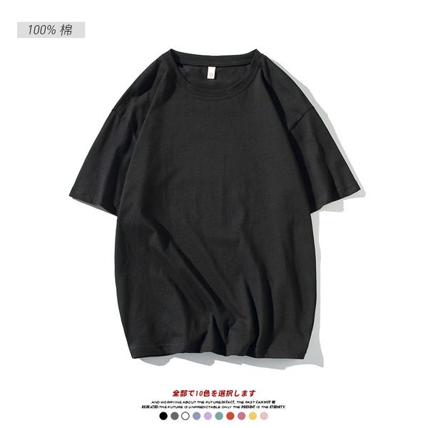 

new candy color short sleeve t-shirt for men in 2021 summer, White;black