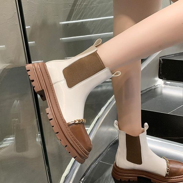 

boots women platform ankle ladies autumn casual female fashion comfortable lightweight breathable shoes, Black