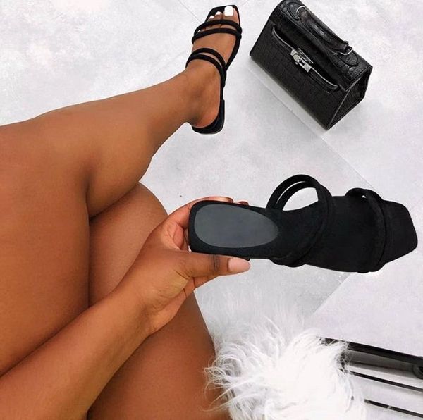 

women flat heel slippers summer shoes woman candy color non slip outside ladies slides fashion comfortable on flip flops, Black