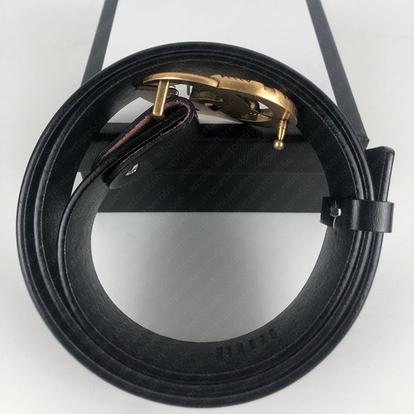 

men women solid belt womens genuine leather black and white color bronze g buckle designer cowhide belt for mens luxury belt 3.8cm with box, Black;brown