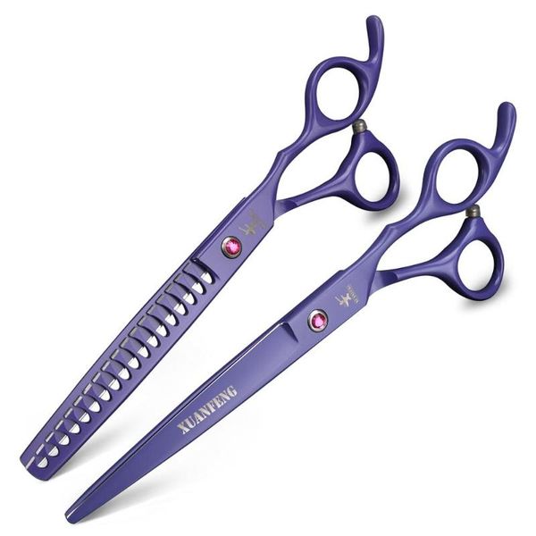 

hair scissors pet 7" cutting grooming set thinning animal shears professional salon barber