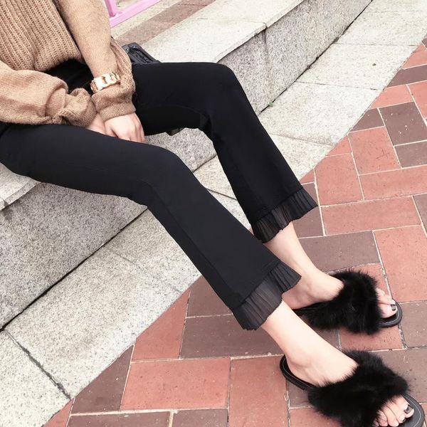 

maternity leggings lace flare pants wide leg flared pencil pant pregnant women clothing blackÂ ankle trousers bottoms, White