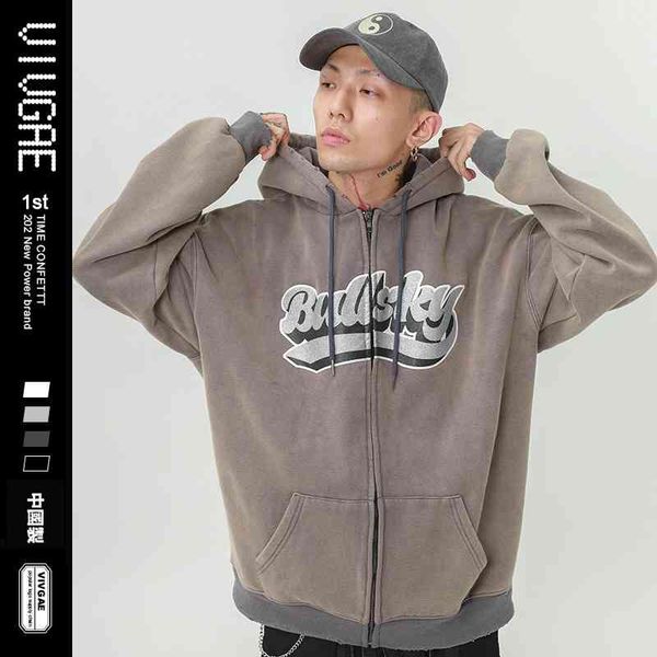 

vivgae men's fashion new couple's zipper coat sports casual cardigan sweater, Black