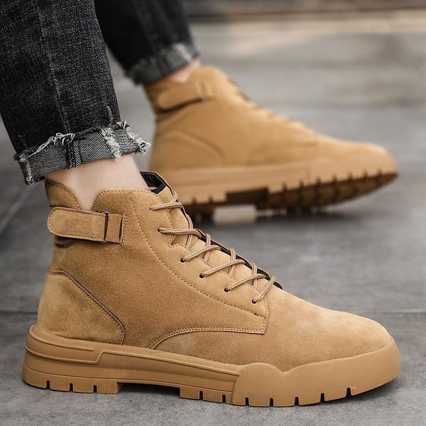 

boots home sapato dress coturno mens man para cuero fashion casual for sapatos on slip leather black 2021 leisure