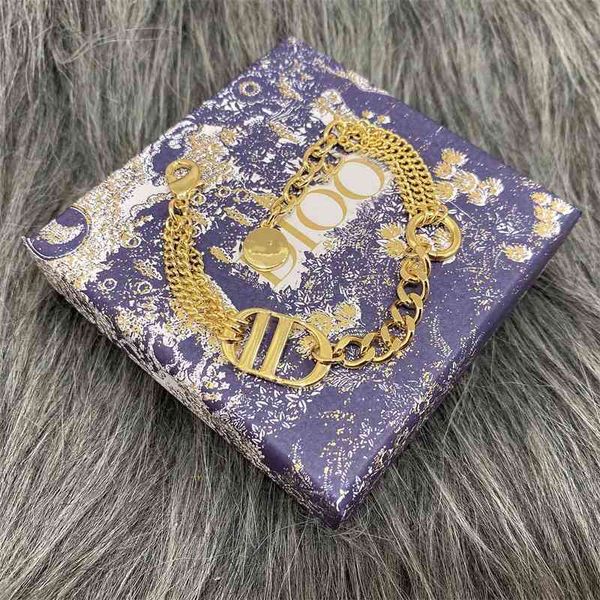 

home 2021 new letter double layer bracelet, Silver