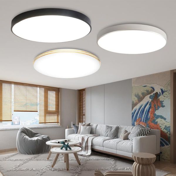 

ceiling lights led light crystal shell 18w 6500k modern surface lamp for kitchen bedroom bathroom lamps 220v fixtures lighting