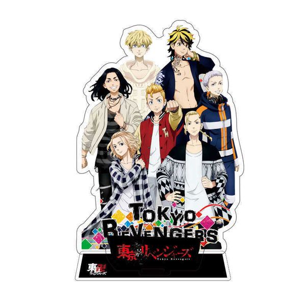 Anime Tokyo Revengers Standı Model Plaka Manjiro Ken Takemichi Hinata Atsushi Chibi Kawaii Resepsiyon Dekor Action Figure Oyuncak Hediye G1019