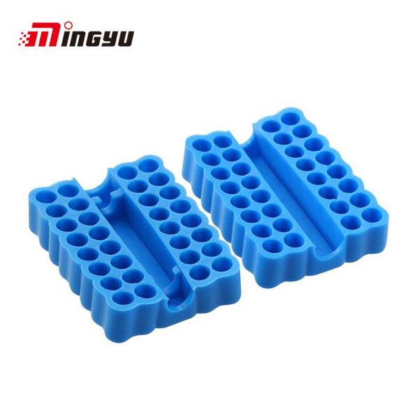 

hand tools 32 holes screwdriver bit holder for 1/4 inch screwdrivers head storage hex shank bits keeper organizers tool