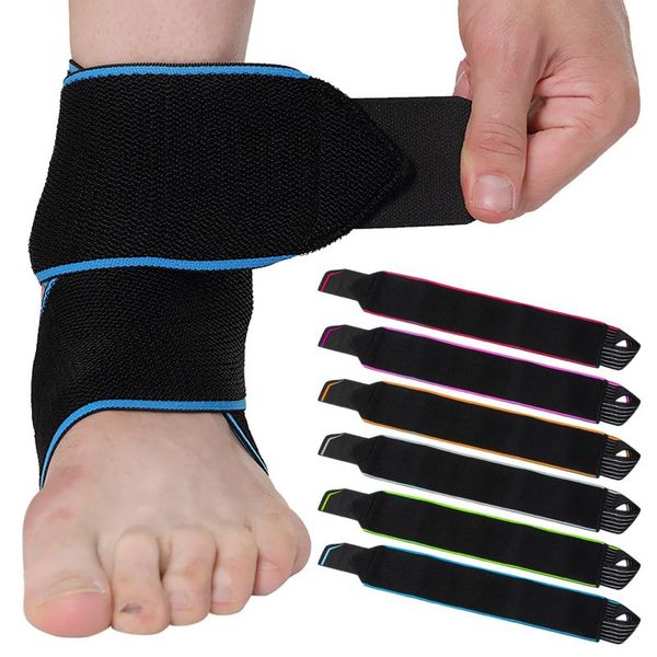 

ankle support 25# brace adjustable compression braces sports protection foot straps, Blue;black