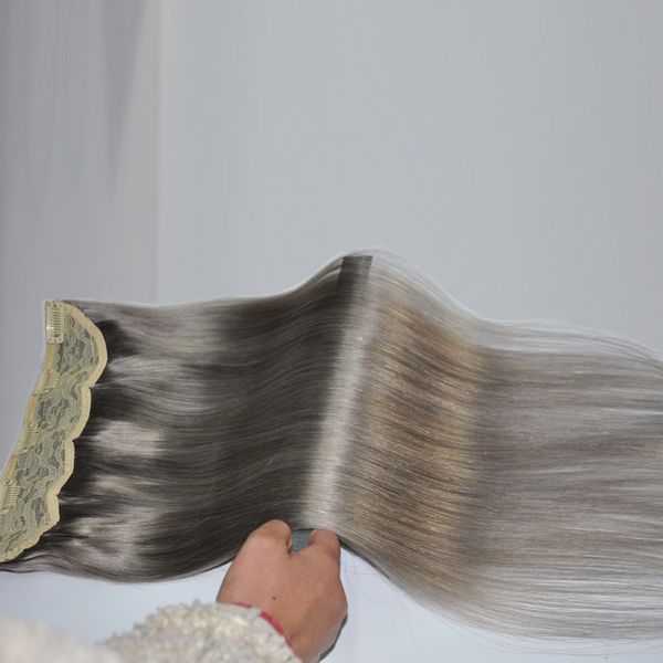 Высокое качество, 1 шт., набор, 120 г, прямая волна, наращивание человеческих волос для афроамериканцев, бесплатная доставка dhl
