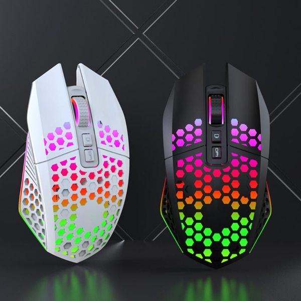 

mice one-click to return the desksupport 8 game keys while charging wireless mouse hole hollow and light-emitting computer