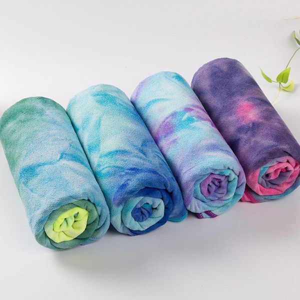 

new 183*61cm yoga mat blanket printed quick dry non-slip foldable microfiber towel pilates fitness blanket portable yoga towel