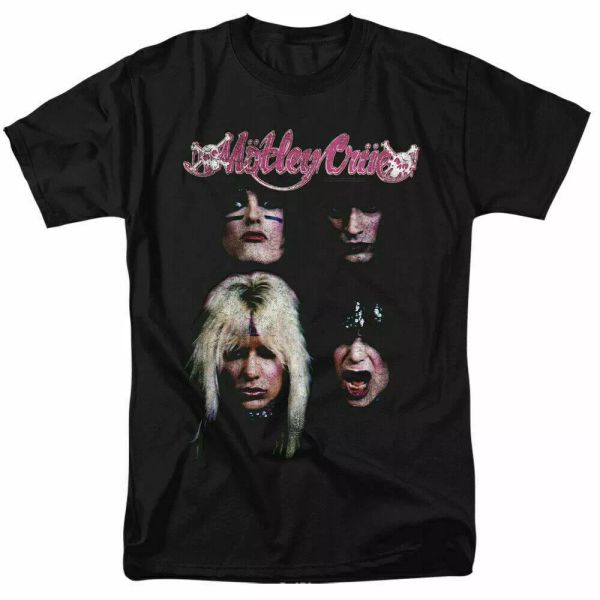 

motley crue the crue t shirt licensed rock n roll music merch nikki sixx black, White;black