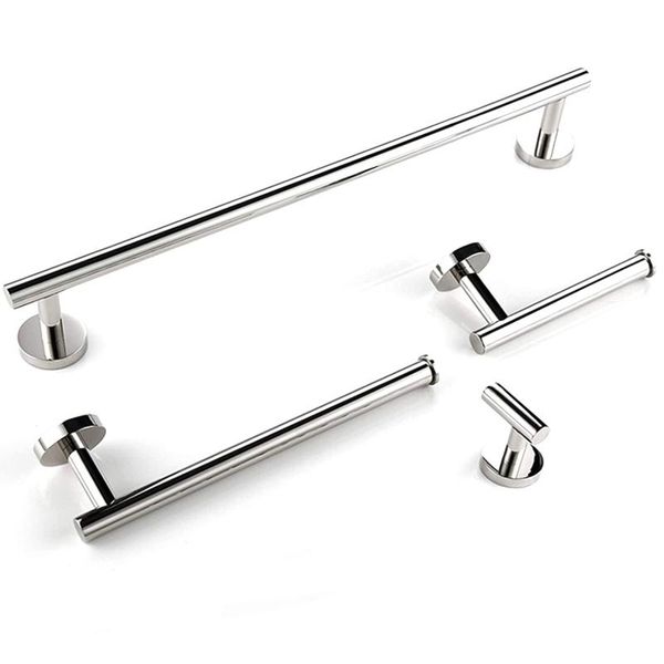 

towel racks chrome bar set stainless steel bathroom hardware 4 piece wall mounted