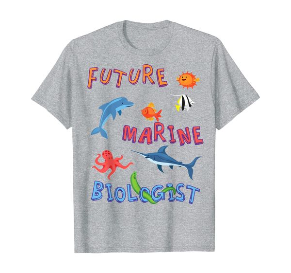 

future marine biologist shirt, White;black