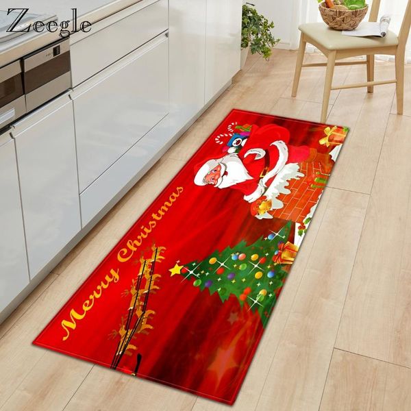 

carpets zeegle christmas carpet anti slip living room floor rug absorbent kitchen flanel soft hallway doormat bedside mat