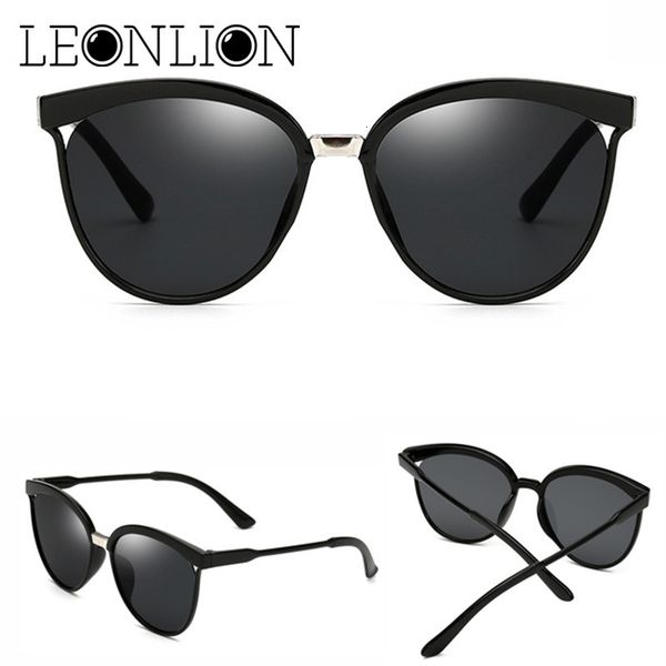 

luxury designer sunglasses leonlion candies brand designer cat eye women plastic sun glasses classic retro outdoor oculos de sol gafas 0622, White;black