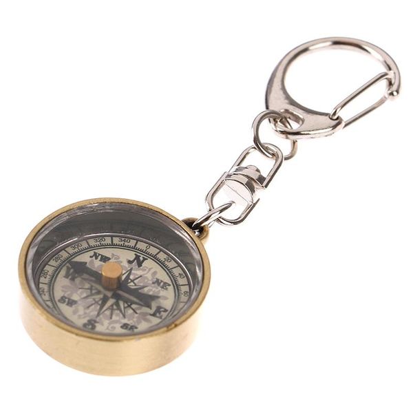 

mini zinc alloy camping outdoor hiking hunting pocket navigator with keychain gadgets