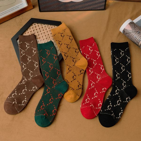 

2021ss wholesale fashion accessories mens sports socks pure color casual sock for men 5 colors wowen 100%cotton, Silver