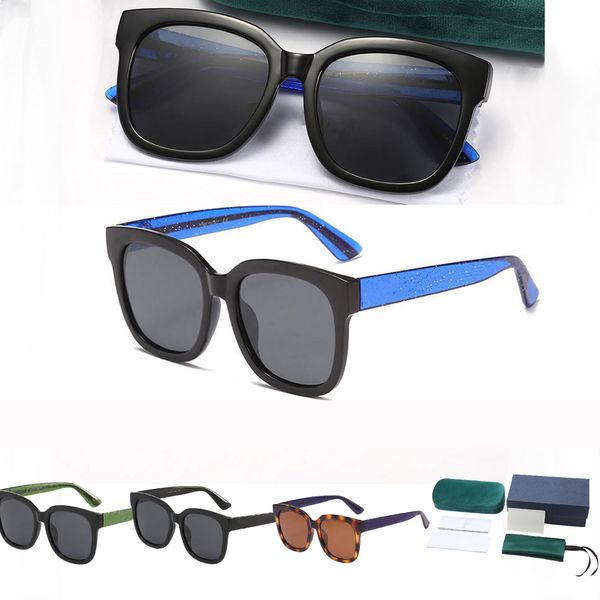 

womens mens summer sunglass bee pattern fashion color matching with metal letters sunglasses 1 set package 5 styles optional, Black