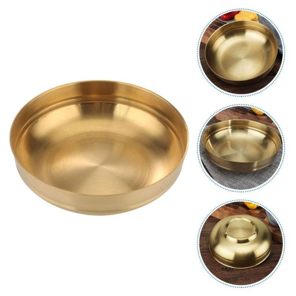 

bowls 1pc korean-style noodle bowl household mixed rice stainless steel soup
