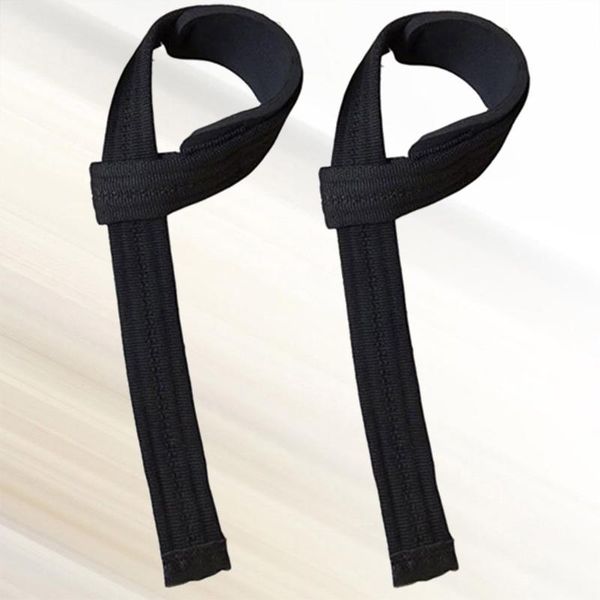 

resistance bands 1 pair weightlifting belt chin-up tape bodybuilding wristbands sports dumbbell weight lifting straps (black)