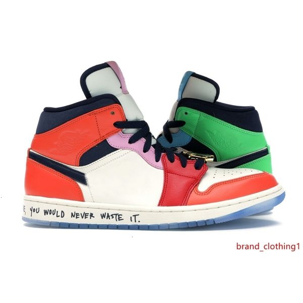 

new authentic 1 mid se fearless melody ehsani maison chateau rouge 1s edison chen clot facetasm mens womens outdoor shoes with original box