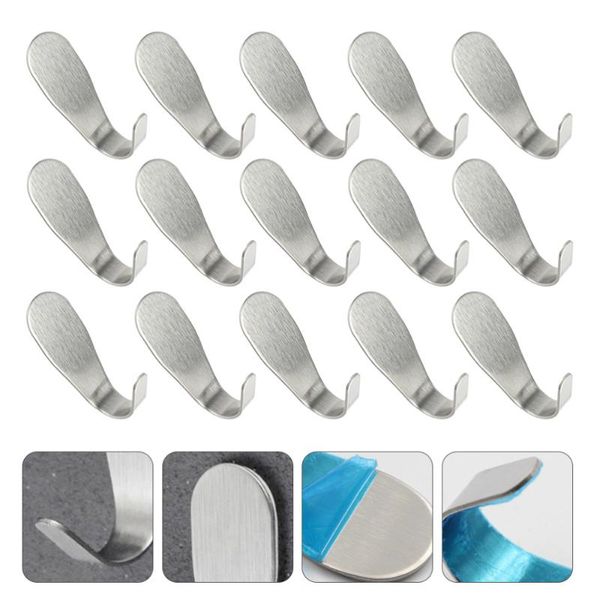 

hooks & rails 15pcs creative hole-sticky j shape simple wall for home