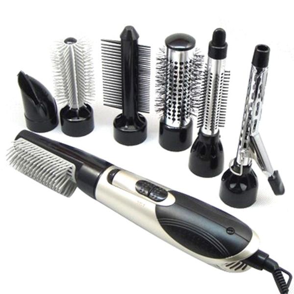 

electric hair brushes sale silver black eu plug 7 in 1 multifunction professional negative ion dryer with comb set curling wand st