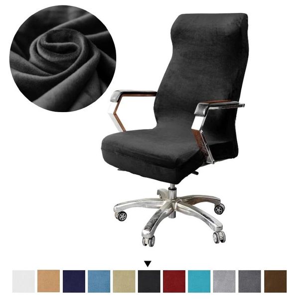 

s/m/l sizes office stretch velvet chair covers anti-dirty computer seat cover removable slipcovers for chairs