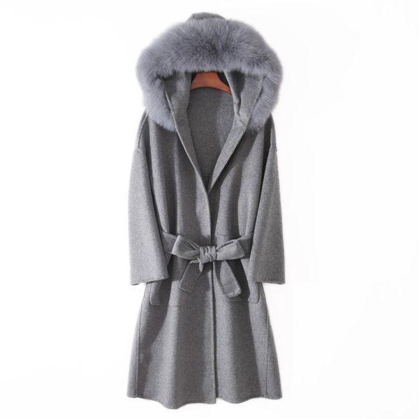 

women's wool & blends shuchan 2021 autumn and winter female coat jackets for women parkas trench casaco feminino, Black