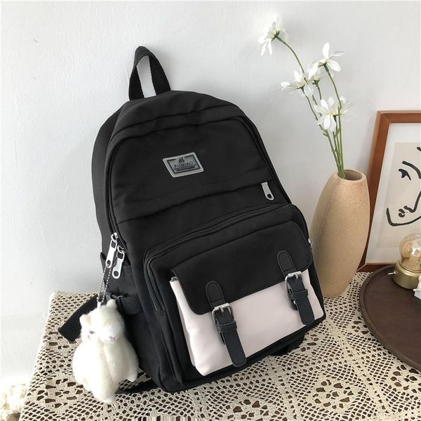 

backpack 2021women waterproof cute nylon female harajuku school bag college lady kawaii backpacks fashion book girl bags student