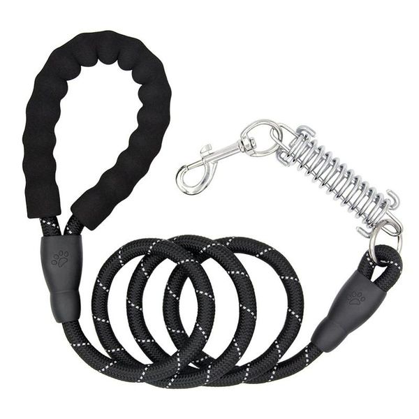 Collari per cani Guinzagli FML Pet per cani di taglia media Molla riflettente Corda di trazione in nylon con impugnatura morbida Jogging Walking Running Lead