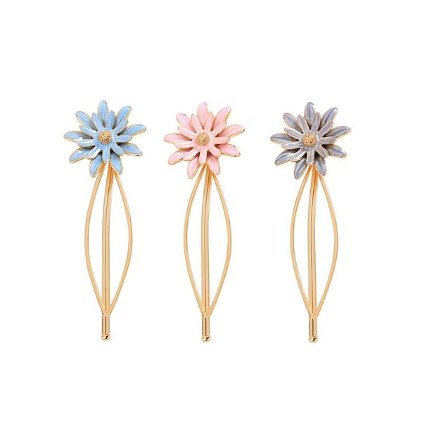 

hair clips & barrettes mt006 2021 arrival pink gold color copper pin jewelry for women accessories whosesale, Golden;silver