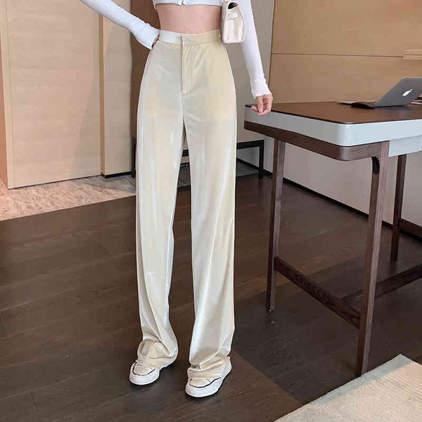 

women's pants & capris corduroy long-legged pants, loose-waisted pants for women, spring and autumn m21k, Black;white