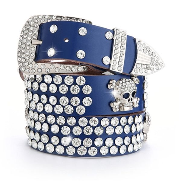 

designer belts ghap 2023 diamond leather accessories diamond fashion versatile decoration women's jeans wide belt vi76, Silver