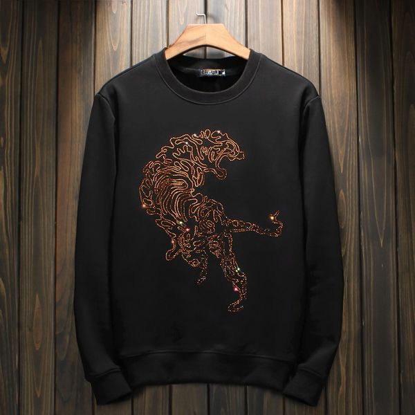 

men's hoodies & sweatshirts autumn winter hoodies sweatshirt for man printing 3d sweatershirts soft neck pullover kom3, Black