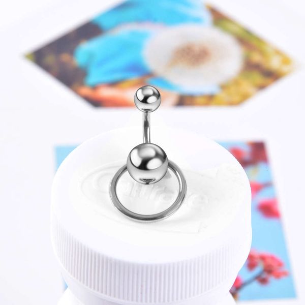 

human body jewelry stainless steel snap ball circle buckle