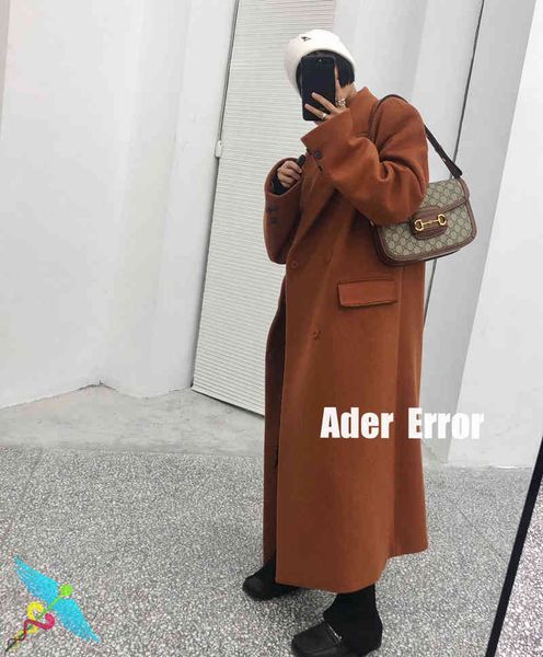 

men's and women's long coat, thick wool et, neckline suit, loose, Black