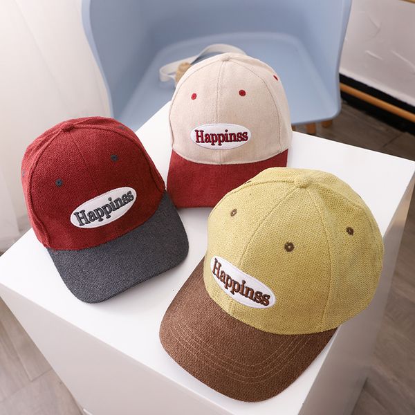 

spring children's hat color matching cap for boys and girls, Blue;gray